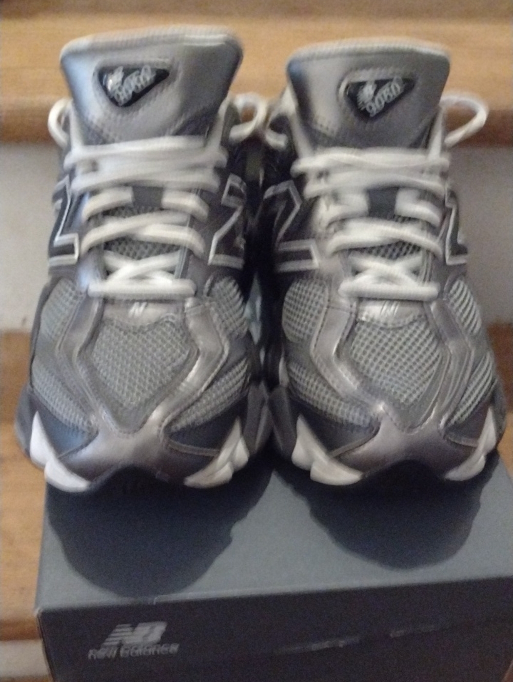 New Balance Kids' Athletic Sneakers in Silver and White